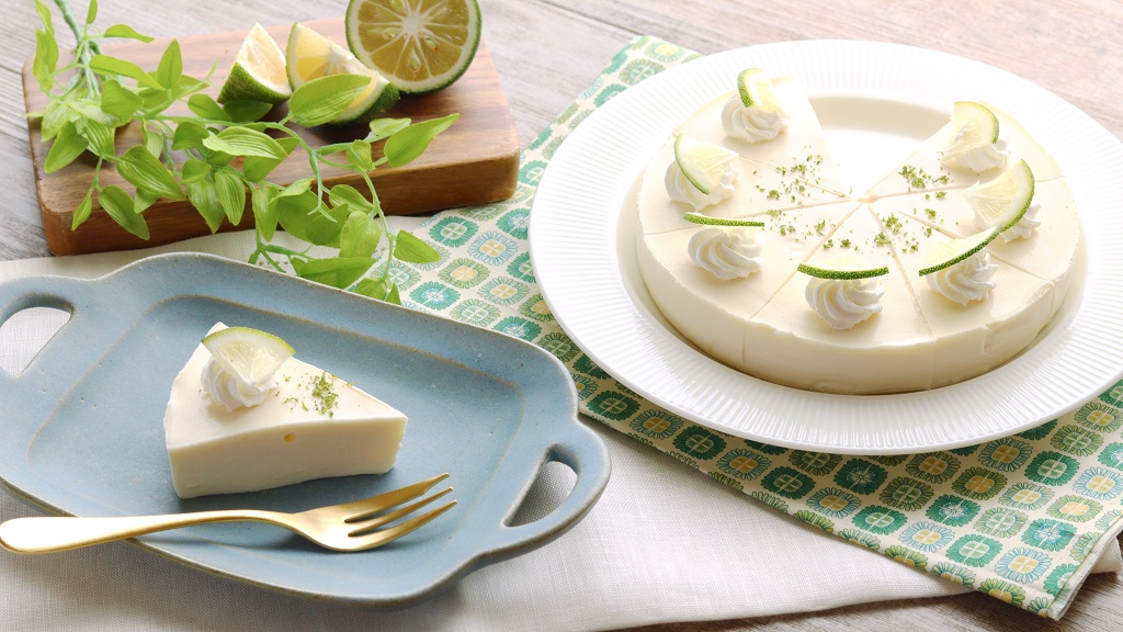 かぼすのクリームチーズケーキ